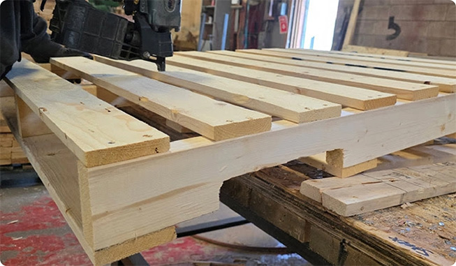 Constructing custom pallets with nailgun thumbnail