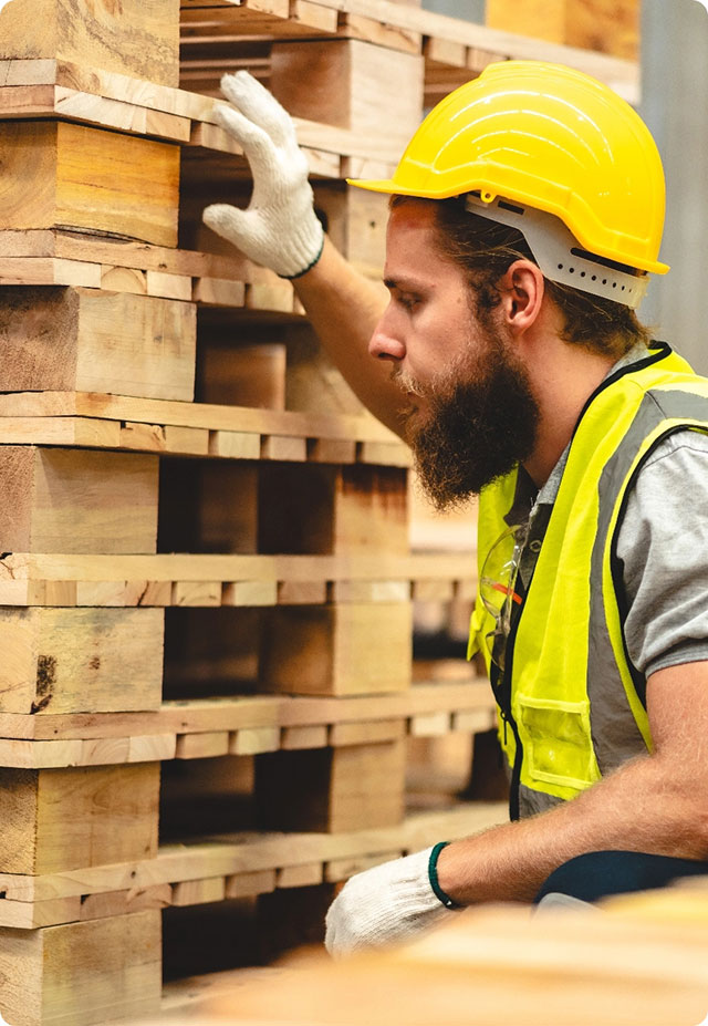 Inspecting pallets