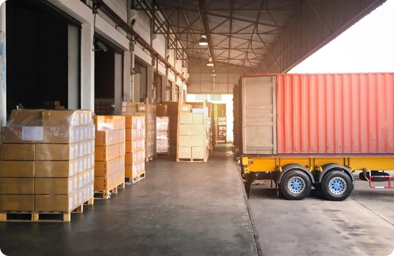 Warehouse truck loading